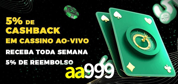 Promoções do cassino ao Vivo aa999